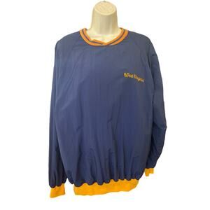 Vintage West Virginia Mountaineers Pullover Jacket Size Large Perfect for Sports